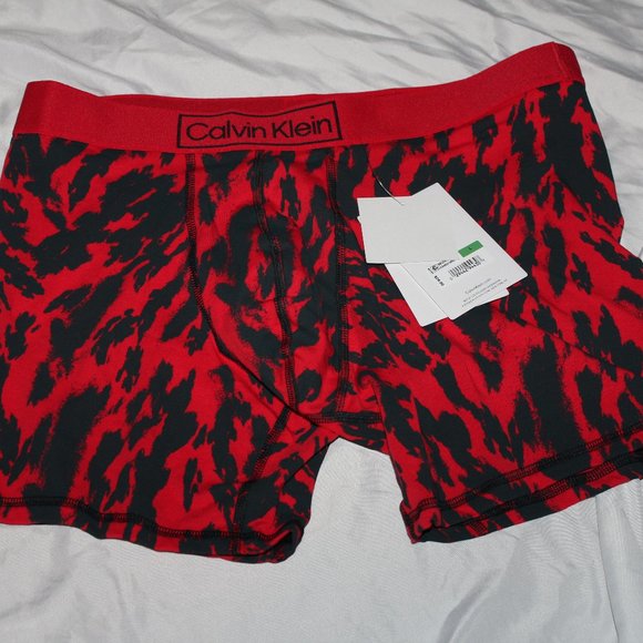 Calvin Klein Underwear Other - Calvin Klein Men's Red Black Cotton Reimagined Heritage Boxer Brief Size Large